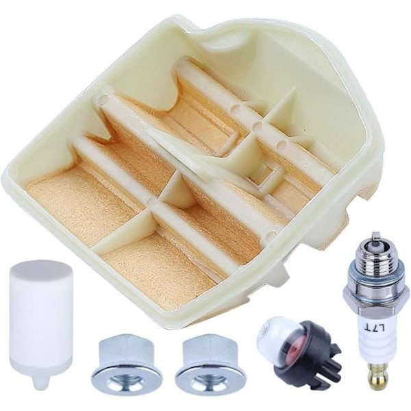 Luftfilterset för Husqvarna 445 450 445E 450E 445E-II 450-II motorsåg, ADEFOL luftfilter + bränslefilter + tändstift Hg{XW}
