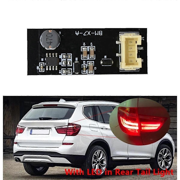 Bakre LED-ljuskontrollkort för X3 F25 2011-2017, förarsäte, F25 B003809.2, Plug and Play, reparation, ersättningskort, bakljus, 4 st Black