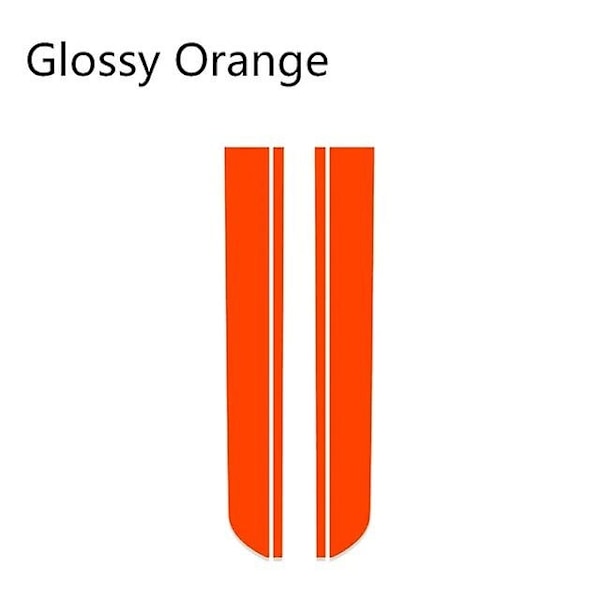 Auton sisätilan konepellin tarrat MINI Cooper One S JCW Countryman Clubman R55 R60 R61 F54 F55 F56 Auto Head Stripe -WELLNGS Orange