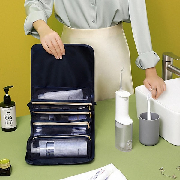 Foldbar high-end opbevaringstaske til hudplejeprodukter {XW} Green