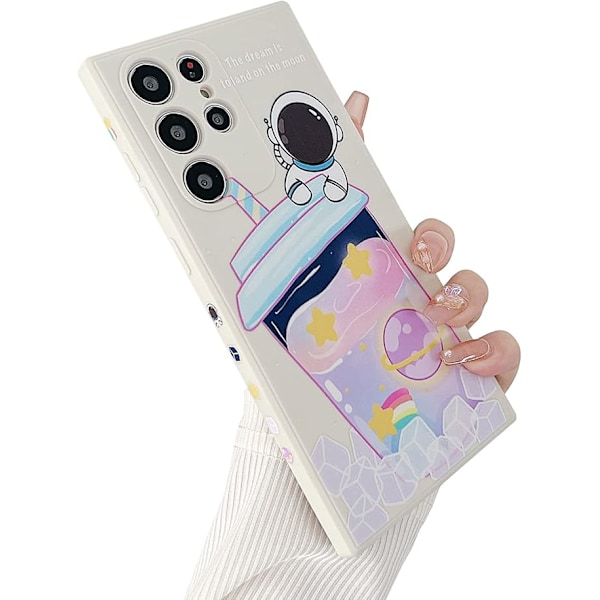 Yhteensopiva Samsung Galaxy S21 Ultra Astronaut -kuori Naisille