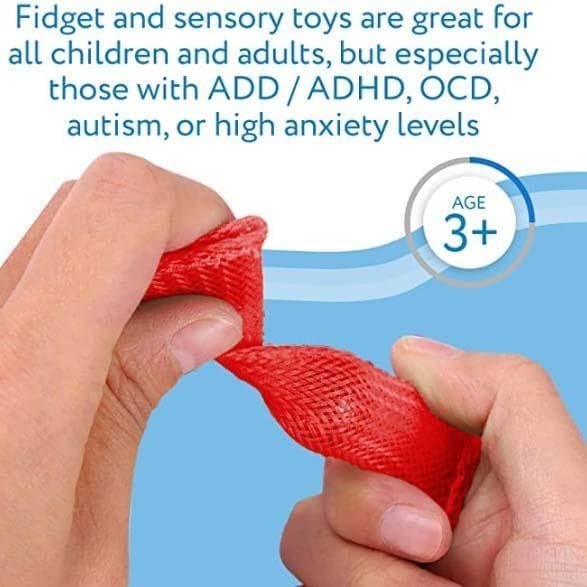 6 stk. - Sensoriske Fidget Legetøj i Marmor og Net{yh}