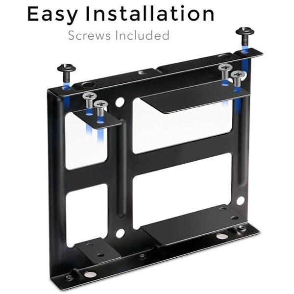 2,5\" til 3,5\" drevadapter-sæt konverterbakke HDD SSD monteringsbeslag + IDE 4P han til 2 SATA 15 pin hun strøm + 2 X