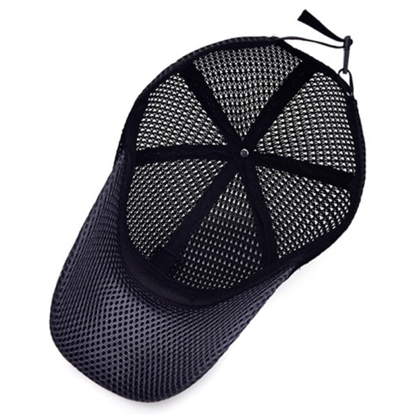 Mesh kasket til mænd Justerbar åndbar kasket mænd Sort onesize Sort Black one size