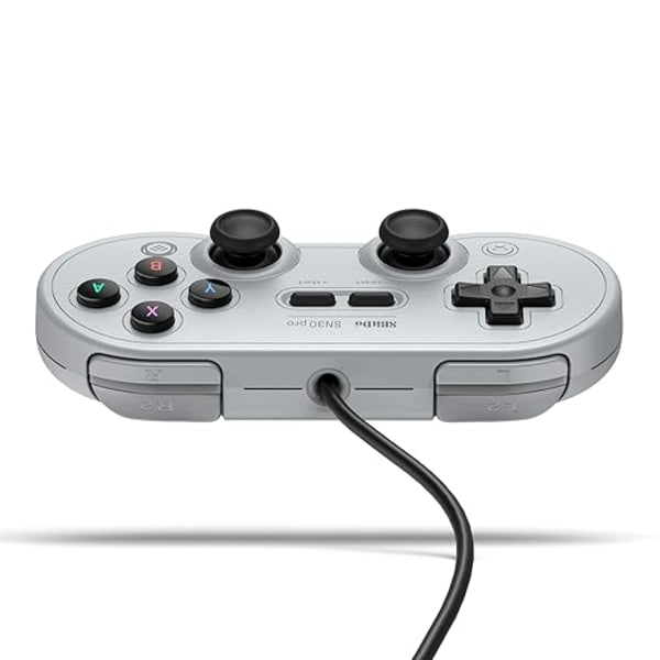USB-kablet spilcontroller til Switch, Windows & Raspberry Pi (Grå udgave)