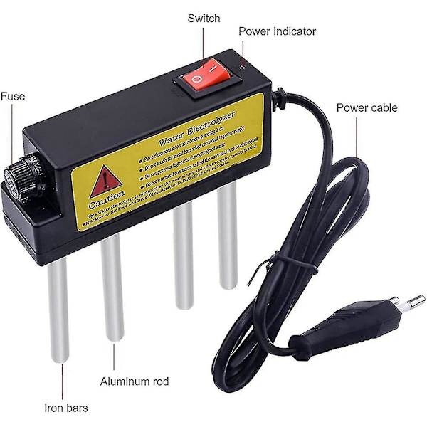 EU-kontakt, 3 st bärbara vattenelektrolysanordningar, elektrolystest, järnvattentestare, elektrolysvatten