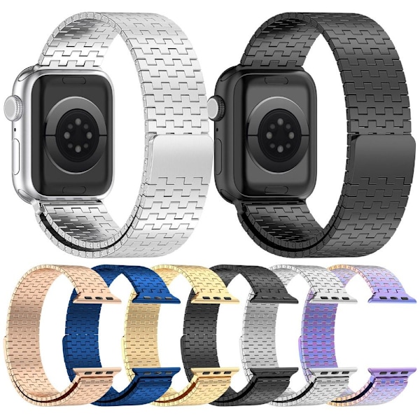 Magnetiskt klockarmband Milanesiskt klockarmband flerfärgat 38/40/41 mm - I lager flerfärgat {XW} Multicolor 38/40/41 mm