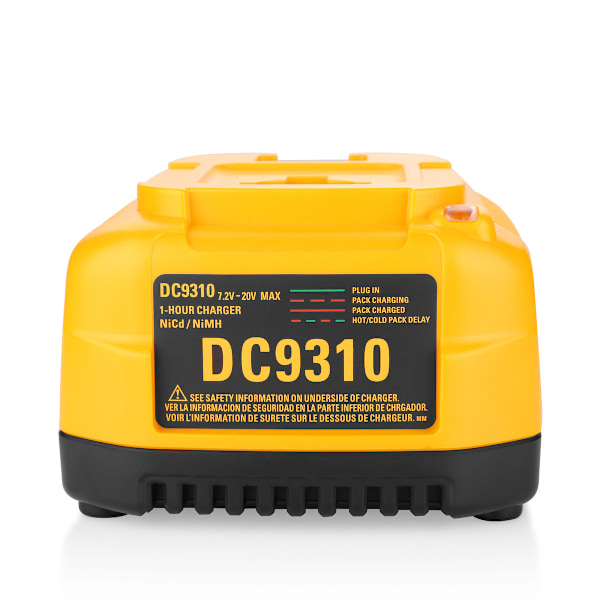 Erstatningslader for Dewalt-batteri Ni-CD og Ni-Mh 7.2V-20V