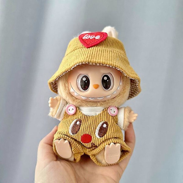 (Kun klær) Andre generasjons Labubu Monster Have A Seat-serie Søt dukke klesleke Ornamenter Kun klær Søt dukke leketøysgave 3 3 Only Clothes