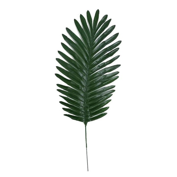 20 st Faux palmblad med stjälkar konstgjord tropisk växtimitation (grön)