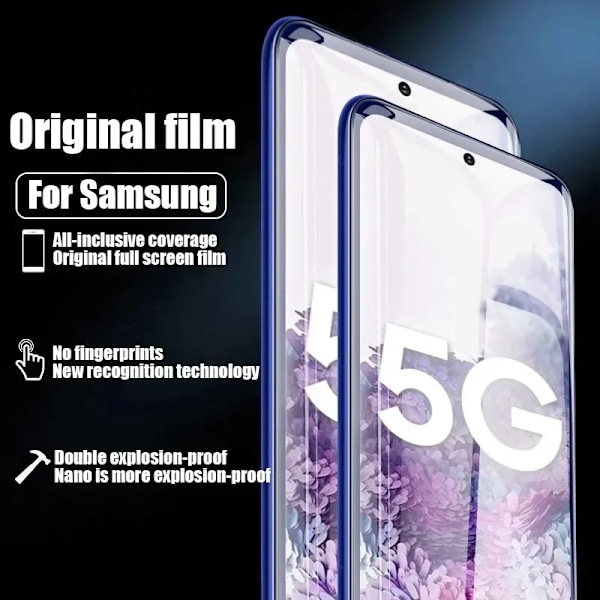 4-pakning for Samsung S25 S24 S20 S22 S21 Ultra S10 S9 S8 Plus FE skjermbeskytter for Samsung Note 20 10 9 8 Plus S23U for Samsung Note 10 {XW} For Samsung Note 10 4 hydrogel films