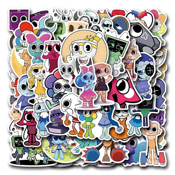 50 stk Dandys World klistremerkepakke DIY dekal vanntette klistremerker dekaler for skateboard laptop gitar