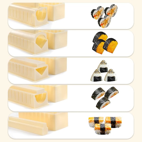 Päivitetty Sushi-setti Deluxe Edition, täydellinen sushi-setti 10 osaa P