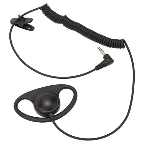 D-formet enkeloppsett 3,5 mm D-formet ørekrok med spiraldesign for mobiltelefoner MP3 MP4