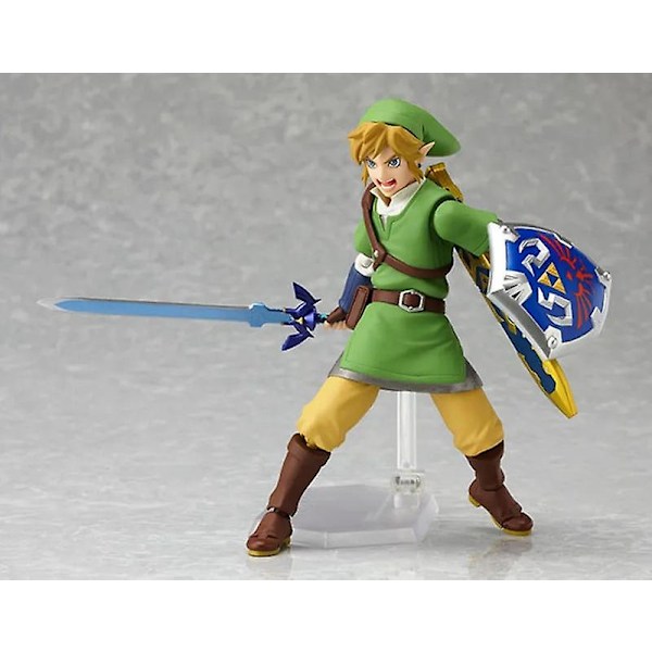 The Legend of Zelda Skyward Sword 14cm Link Action Figure Figma 153 Vaihdettavat lisävarusteet Pvc-malli With Box