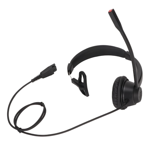 QD Business Headset QD Quick Connect Interface Single Ear NC Headset with HD Mic for Telemarketing Call Center