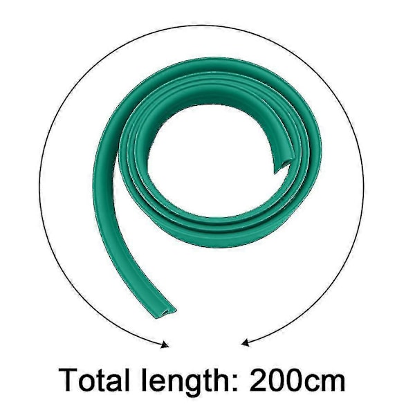 2 metrin reunus-PVC-maton reunus-kumilattian siirtymälistat-itseliimautuva lista T Green