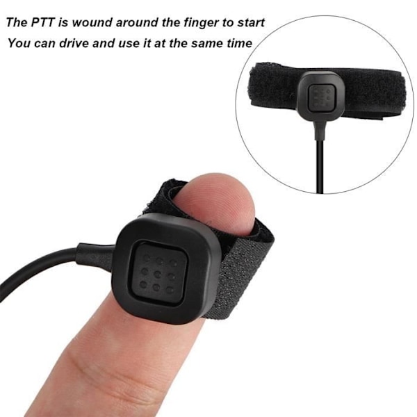 HURRISE Microphone Earpiece Walkie Talkie Headset for , Microphone Earpiece Hidden Acoustic Tube Earpiece with Fingerless Sound