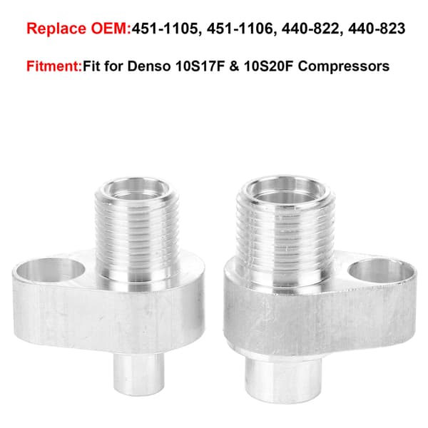 LS AC Kompressor Adapter Packning Tätningsringar Skruvset 451‑1105 Passar Denso 10S17F 10S20F{XH}