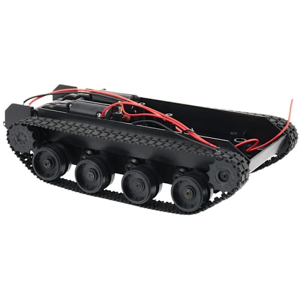 Rc Tank Intelligent Robot Tank Chassis Kit Gummikjælerbelte for 130 Motor DIY Robot for Kids