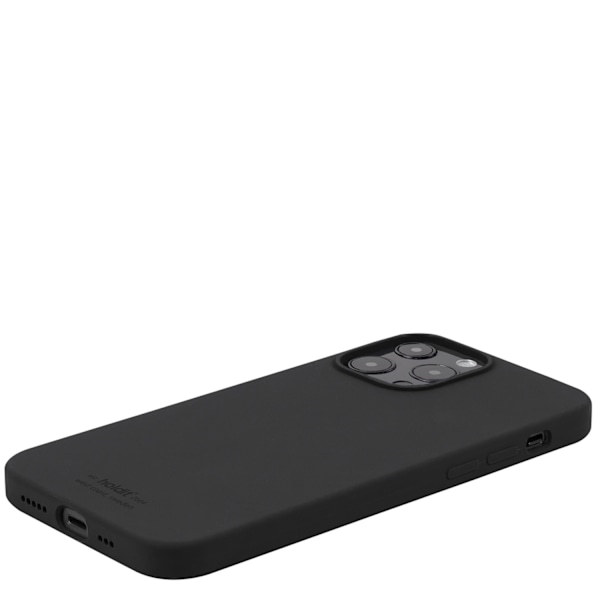 holdit iPhone 13 Pro Max - Silikone Mobilcover - Sort Black Black