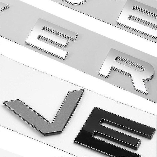 3D ABS Logo Range Rover Bogstaver Emblem Mærkat Bil Motorhjelm Emblem til Range Rover Sport Evoque L322 L320 L406 P38 Tilbehør - G Trunk badge
