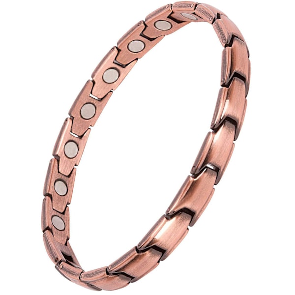 Magnetiskt ankelband/stort armband i koppar (25 cm/6)
