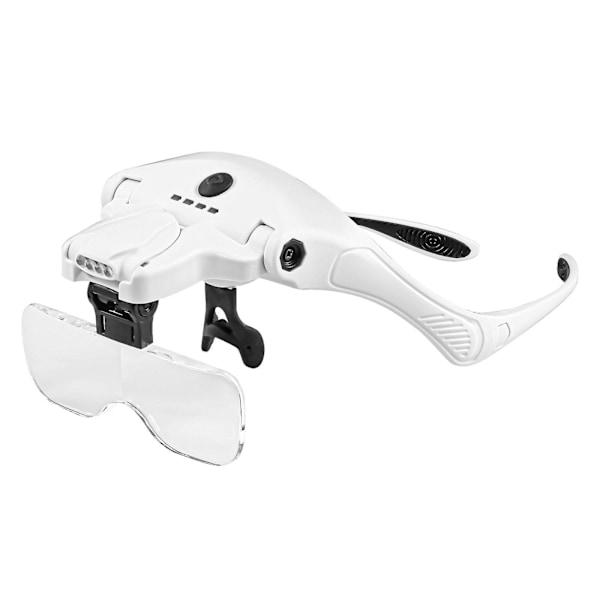 Led head magnifier rechargeable hands-free headband magnifying glass G