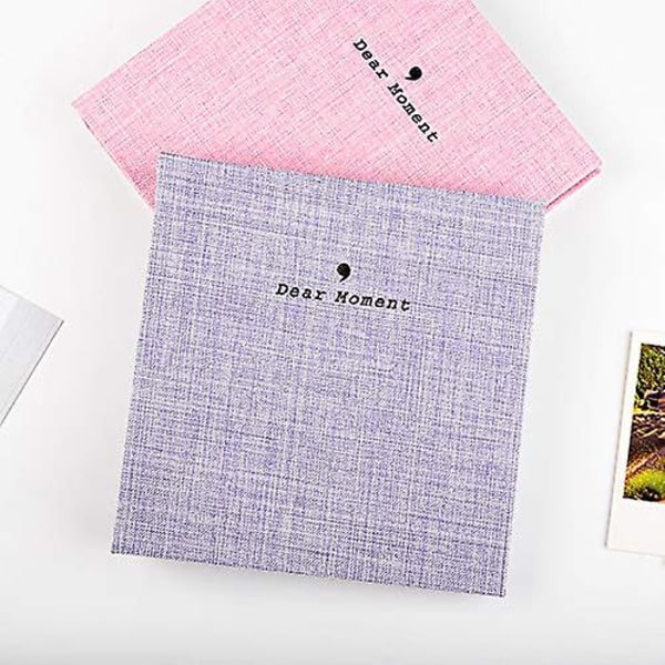 100 Lommer Fotoalbum til Fujifilm Instax Mini 7s 8 8+ 9 25 50s 70 90, Polaroid Snap Pic-300, Kodak Mini 3-tommer Film Pink