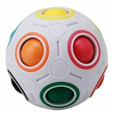 Ball Fidget Magic Rainbow Puzzle Rubiks Fig Cube Legetøj{yh}