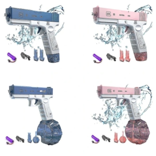 Elektrisk vattenpistol - Spraypistoler Water Blaster Toy Spray Upp till 32 fot Spraypistoler med hög kapacitet Blå C