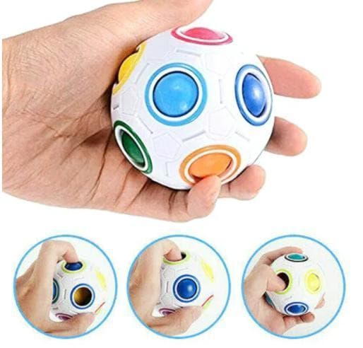 Ball Fidget Magic Rainbow Puzzle Rubiks Fig Cube Leke{yh}