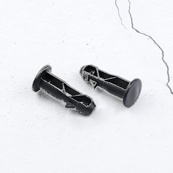 DB 3 Par Gångjärnsbultar Gångjärnstappar för Soptunnalock Behållare Passar 240/120/100/60L Utomhussoptunnor, 65mm x 18mm, Svart Plast