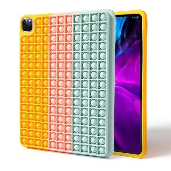Skal med Pop it-leksak för iPad 10.2\", Regnbåge