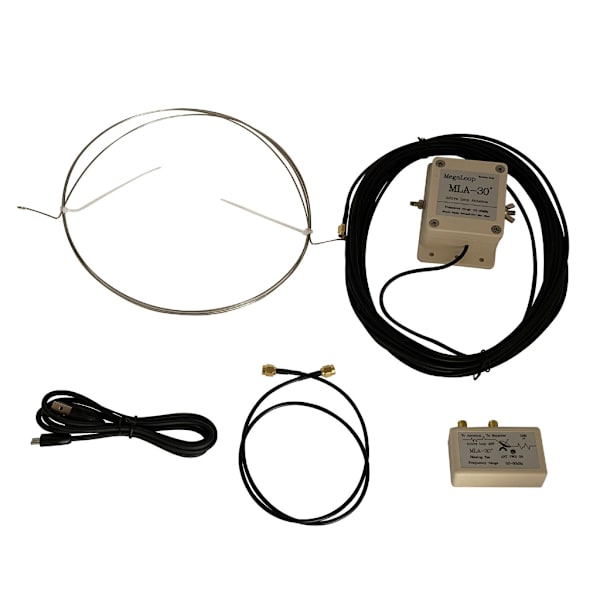 MLA-30+ Plus 0.5-30MHz Mellombølge Kortbølgeantenne Utendørs Tak- Aktiv Mottaksloopantenne 500kHz-30MHz Kit-Lavt Støynivå