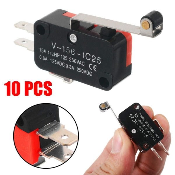 10:a Micro Switch Limit Switch V-156-1C25