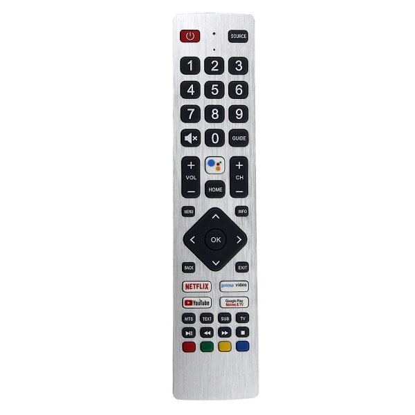 Rmc0133 Remote Control Replacement for Sharp Tv Remote Control Free Installation Silver