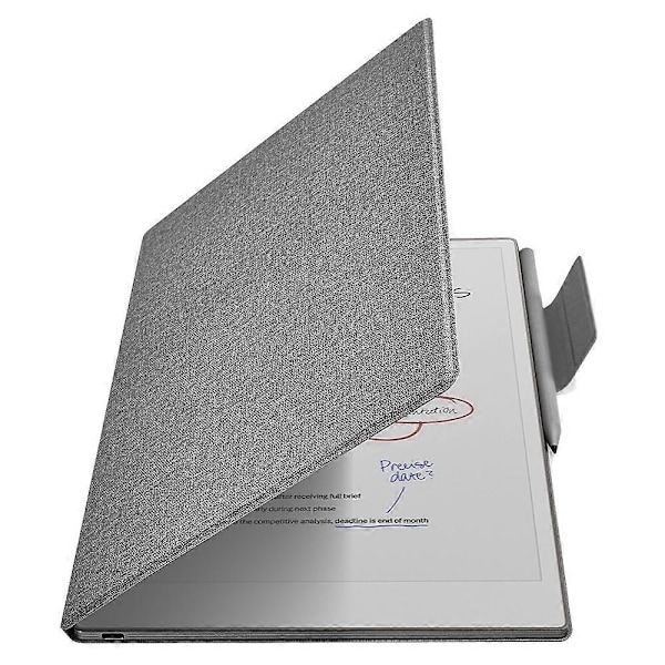 Beskyttende etui til ReMarkable Paper Pro - PC PU Læder, Magnetisk, Penholder, Auto-Væk/Sleep Multicolor Multicolor Grey