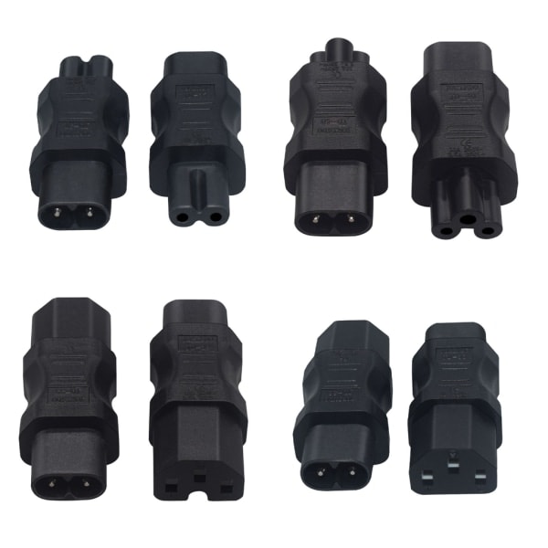C7 till C8 rak adapter hane till hona Adapter C7 till C8 adapter Kabeladapter C8 till C13/C8 till C15/C8 till C5 Kompakt- null - C8 till C5