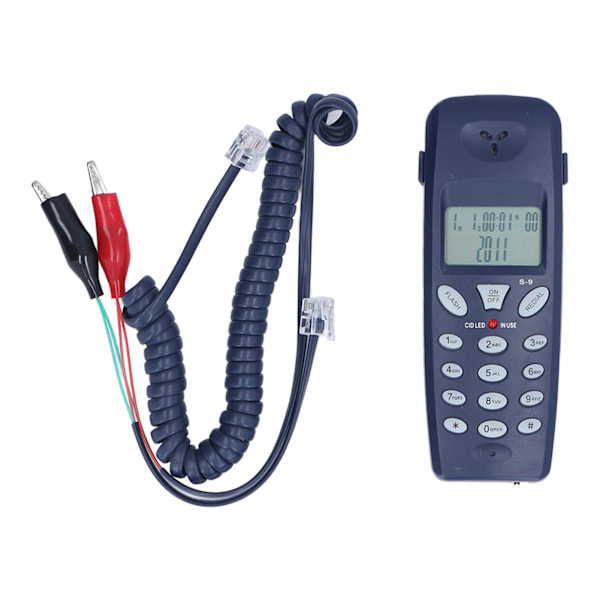 Corded Phone FSK DTMF 12-bit LCD Corded Phone with Redial Pause Function for Home Office