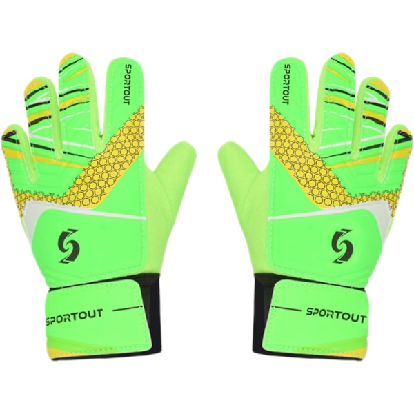 Kids Junior Goalkeeper Gloves, Training Gloves for Boys and Girls with Double Wrist Guard and Anti-Slip 1 Pair