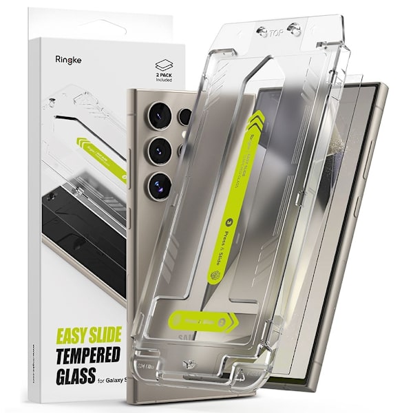 Ringke Galaxy S24 Ultra 2-PACK Easy Slide Skärmskydd Härdat Glas{qw} 80