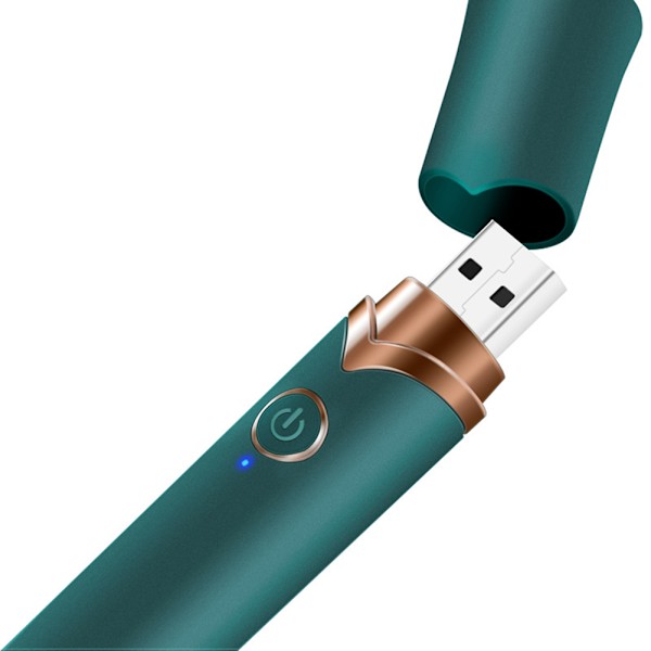 Vibrerende Sminkekost Hemmelig Voksenleketøy Vibrator Sexleketøy Kvinnelig Masturbator Grønn
