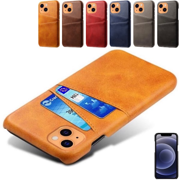 iPhone 13 kort fodral - Brun Brown iPhone 13