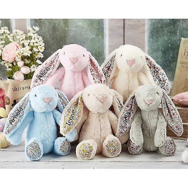 Blød bamse Blossom Bunny Kanin til børn Grey