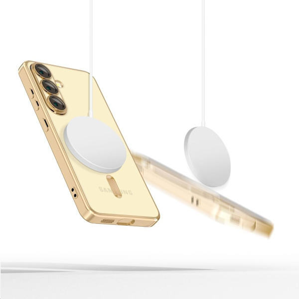 Tech-Protect Galaxy S25 Skal MagSafe MagFlex Shiny Guld{qw} 60