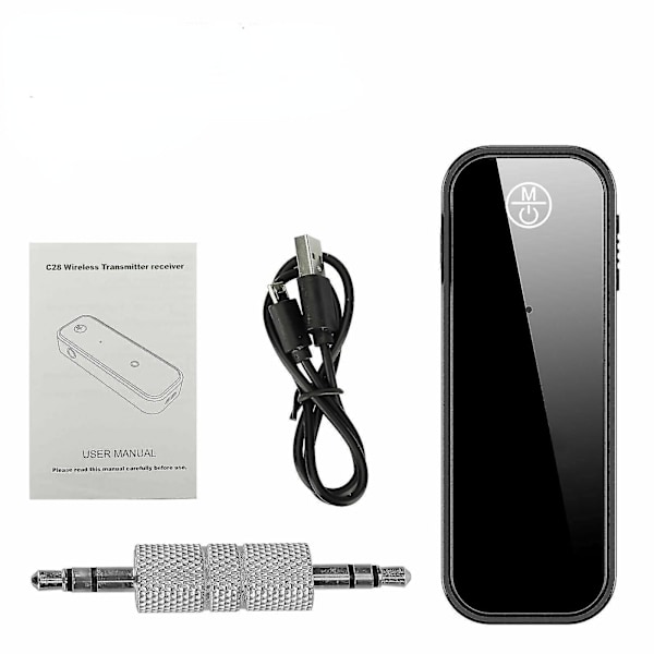 USB-langaton Bluetooth 5.0 -lähetin-vastaanotin 2-in-1 -ääniadapteri 3,5 mm Aux-auto