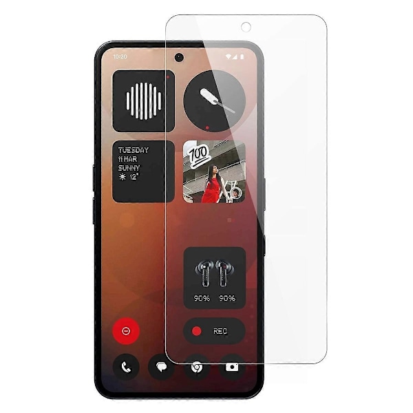 for Nothing Phone (3a) Skjermbeskytter 0.3mm Ultra Klar Herdet Glass Film - Perfekt