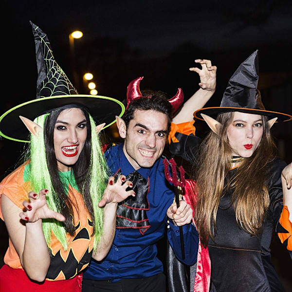 Alvöron - Renässansfest Dräkt Kostym Makeup Kostymtillbehör Alv Maskerad Vampyr Alvöron (2 Par)