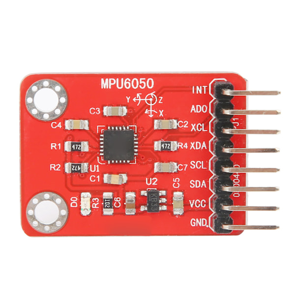 MPU6050 6-akset akselerometer og gyroskop sensor modul 16-bit AD-konverter datautgang